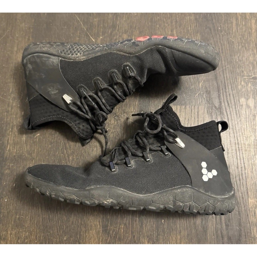 VivoBarefoot Shoes Men's 40EU‎ Magna Trail FG Hiking Barefoot Boots Black